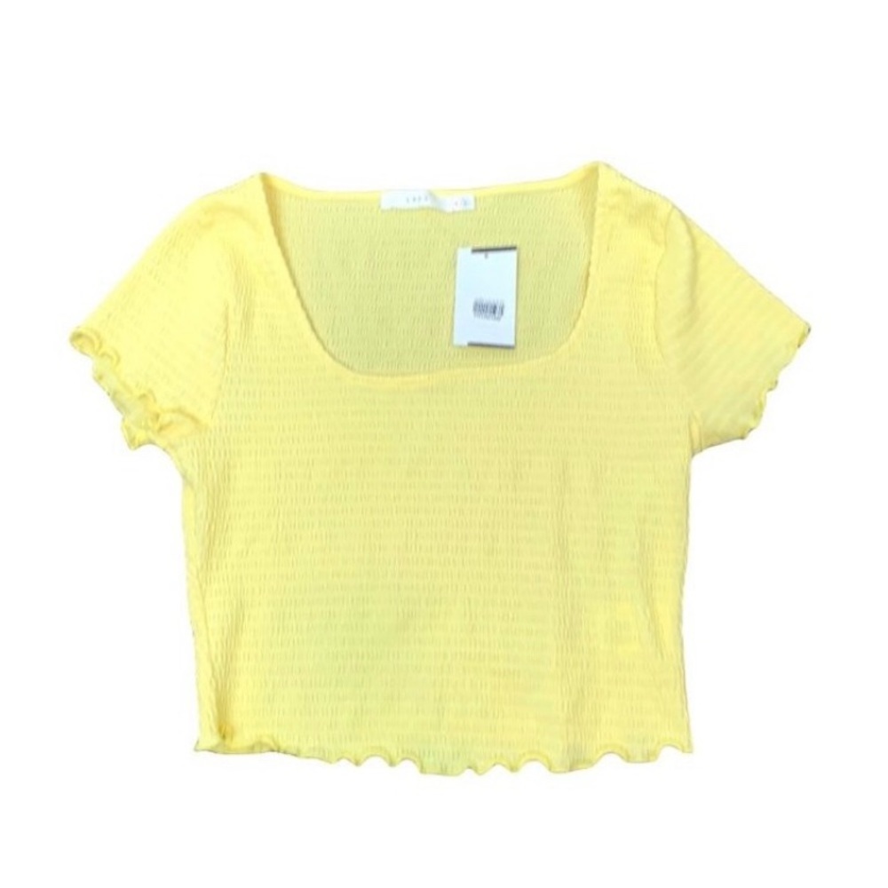 NWT! NORDSTROM LUSH Yellow Crop Top-Size Medium - Picture 1 of 11